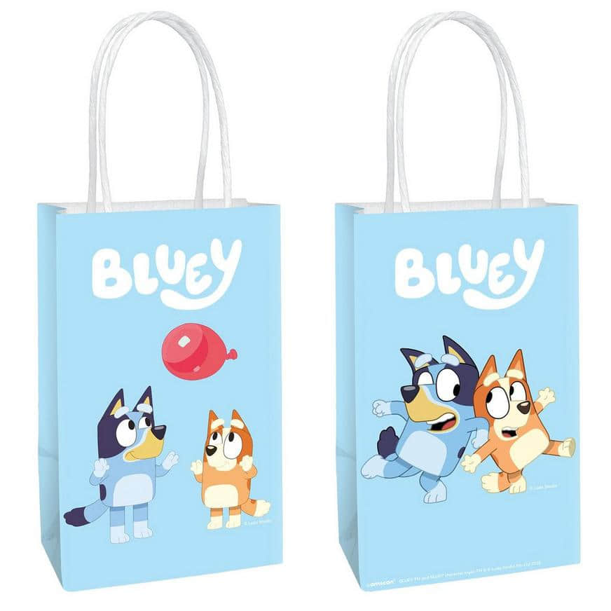 Bluey Kraft Favor Bags, 5.25in x 8.25in