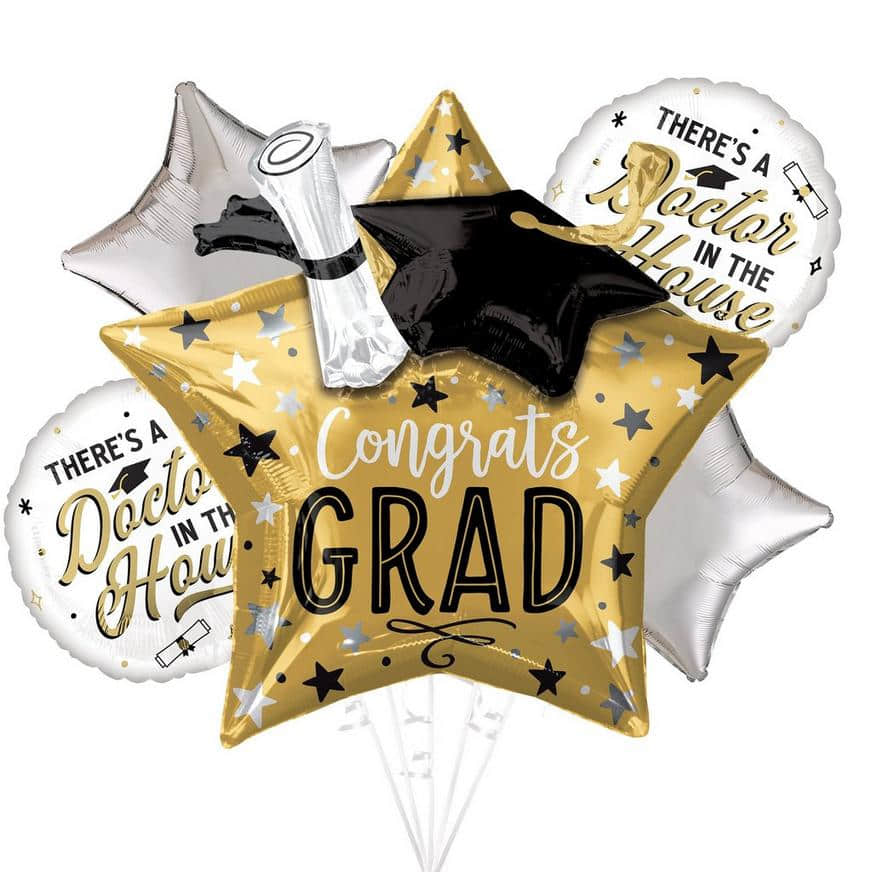 Doctor Congrats Grad Foil Balloon Bouquet